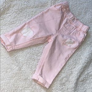 Pink girl jeans